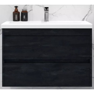 Тумба с раковиной Art&Max Family-M Family-M-750-2C-SO-HC/AM-LAV-750-MR-A hard coal