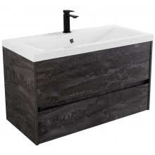 Тумба с раковиной Art&Max Family-M Family-M-900-2C-SO-IS/AM-LAV-900-MR-FА iron stone