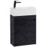 Тумба с раковиной Art&Max Family-M Family-M-400-1D-SO-HC/AM-LAV-400-MR-Mini hard coal