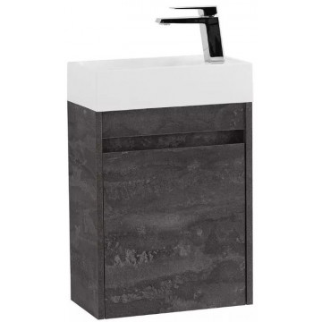 Тумба с раковиной Art&Max Family-M Family-M-400-1D-SO-IS/AM-LAV-400-MR-Mini iron stone