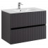 Тумба с раковиной Art&Max AM-TORINO-800-2C-SO-GF-P/AM7110-80 80 графит