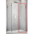 Створка двери Radaway Arta DWD+S W 386181-03-01R 45R хром/прозрачное