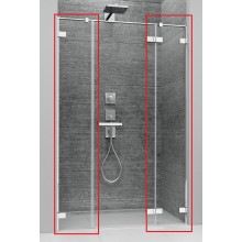 Комплект неподвижных стенок Radaway Arta DWJS  1386122-03-01R 32.1 R хром/прозрачное