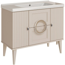 Тумба с раковиной ASB-Woodline Федерика 80435/23286 100 тирамису софт