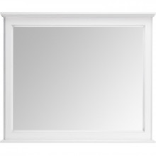 Зеркало ASB-Woodline Венеция 11941 100x85 белый/патина серебро