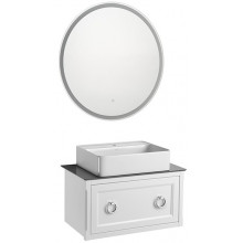 Комплект мебели для ванной ASB-Woodline Рома 1085701 80 С белый