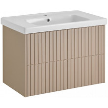 Тумба с раковиной ASB-Woodline Риола 12411/29124 80 капучино