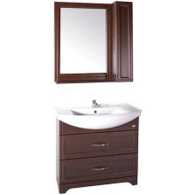 Комплект мебели для ванной ASB-Woodline Берта 1012303 85 антикварный орех