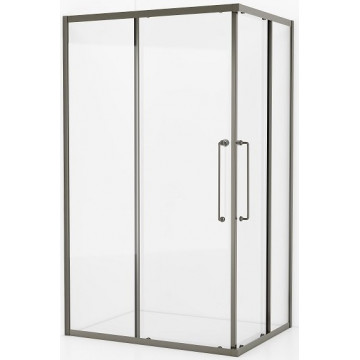 Душевой уголок Cezares Relax RELAX-304-AH-2-120/90-C-GM 120x90 оружейная сталь/прозрачное