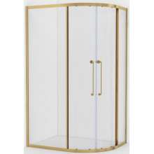 Душевой уголок Cezares Relax RELAX-304-RH-2-120/90-C-BORO 120x90 брашированное золото/прозрачное