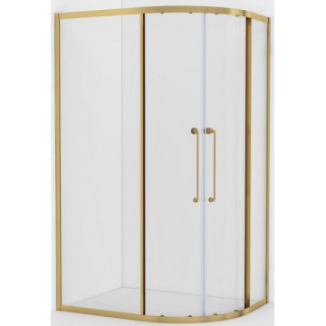Душевой уголок Cezares Relax RELAX-304-RH-2-120/90-C-BORO 120x90 брашированное золото/прозрачное