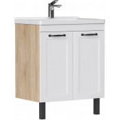Тумба с раковиной Equil Lago tnLAGO60.2D-04/1WH302421 60.2D белый
