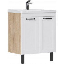 Тумба с раковиной Equil Lago tnLAGO60.2D-04/1WH302421 60.2D белый