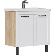 Тумба с раковиной Equil Lago tnLAGO80.2D-04/1WH302251 80.2D белый