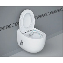 Унитаз подвесной Badenbecher, 01ABRLW, с биде, крышка микролифт, белый