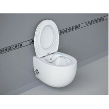 Унитаз подвесной Badenbecher, 07ABRLW, с биде, крышка микролифт, белый