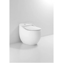Унитаз моноблок Badenbecher, крышка микролифт, белый, 8619AW