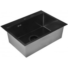 Мойка для кухни Wisent WS37050В с сифоном GER019 70x50 графит