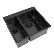 Мойка для кухни Zorg ZL R 590-2-510-R GRAFIT графит