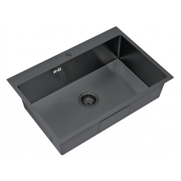 Мойка для кухни Zorg Steel Kitchen SKS 7551 GRAFIT графит