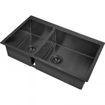 Мойка для кухни Zorg Steel Kitchen SKS 78-2-51-R GRAFIT графит