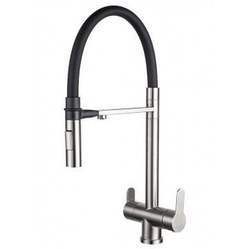 Смеситель для кухни Zorg Inox Magnit SZR-3030 сатин