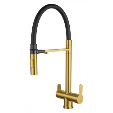 Смеситель для кухни Zorg Inox Magnit SZR-3030 BRONZE бронза