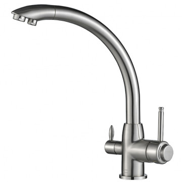Смеситель для кухни Zorg Steel Hammer SH 699 SATIN сатин