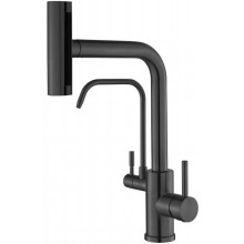 Смеситель для кухни Zorg Steel Hammer SH 091 PVD GRAFIT графит