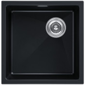 Мойка для кухни Paulmark Lumi UNI-SKEW LU45SK-BLM 45.5x44 черный металлик