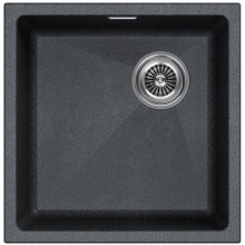 Мойка для кухни Paulmark Lumi UNI-SKEW LU45SK-DG 45.5x44 графит