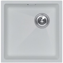 Мойка для кухни Paulmark Lumi UNI-SKEW LU45SK-WH 45.5x44 белый