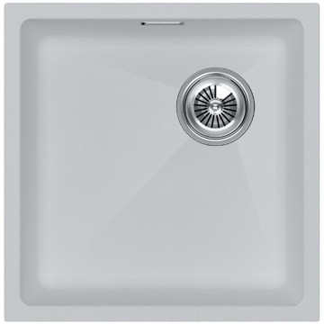 Мойка для кухни Paulmark Lumi UNI-SKEW LU45SK-WH 45.5x44 белый