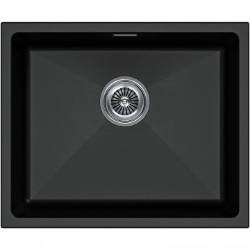 Мойка для кухни Paulmark Lumi UNI LU55-BL 55.5x46 черный