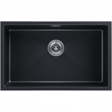 Мойка для кухни Paulmark Lumi UNI LU74-BLM 74x46 черный металлик