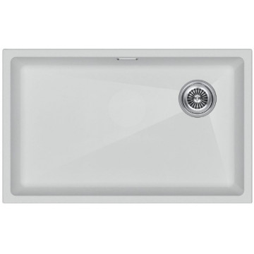 Мойка для кухни Paulmark Lumi UNI-SKEW LU74SK-WH 74x44 белый