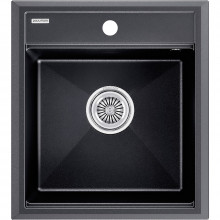 Мойка для кухни Paulmark StepIA PM114651-BLM 46x51 черный металлик
