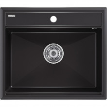 Мойка для кухни Paulmark StepIA PM115951-BLM 59x51 черный металлик