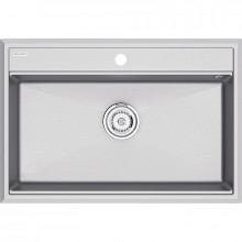 Мойка для кухни Paulmark StepIA PM117551-GRM 75x51 серый металлик