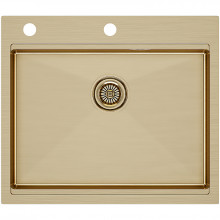 Мойка для кухни Paulmark Brim-Pro PM705951-BG 59x51 брашированное золото