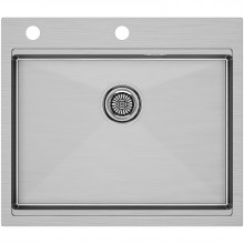 Мойка для кухни Paulmark Brim-Pro PM705951-BS 59x51 брашированная сталь