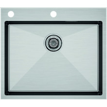 Мойка для кухни Paulmark Brim-Edge PM775951-BS 59x51 брашированная сталь