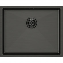 Мойка для кухни Paulmark Next PM215444-GM 54x44 вороненая сталь
