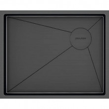 Мойка для кухни Paulmark Next-Skew PM885444-GM 54x44 вороненая сталь