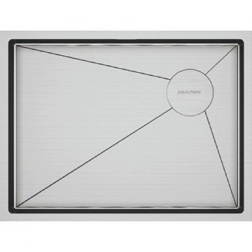 Мойка для кухни Paulmark Next-Skew PM885844-BS 58x44 брашированная сталь