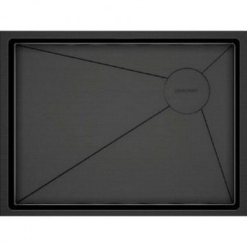 Мойка для кухни Paulmark Next-Skew PM885844-GM 58x44 вороненая сталь