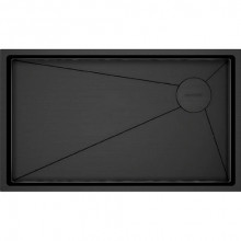Мойка для кухни Paulmark Next-Skew PM887444-GM 74x44 вороненая сталь