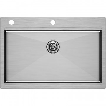 Мойка для кухни Paulmark Vast-Pro PM707551-BS 75x51 брашированная сталь