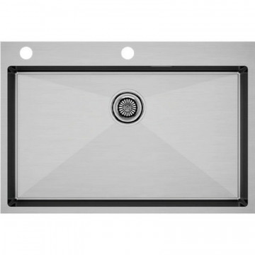Мойка для кухни Paulmark Vast-Edge PM777551-BS 75x51 брашированная сталь