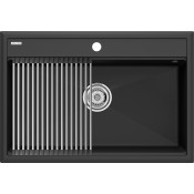 Мойка для кухни Paulmark StepIA PM117551-AN 75x51 с ролл-матом R375-BS антрацит